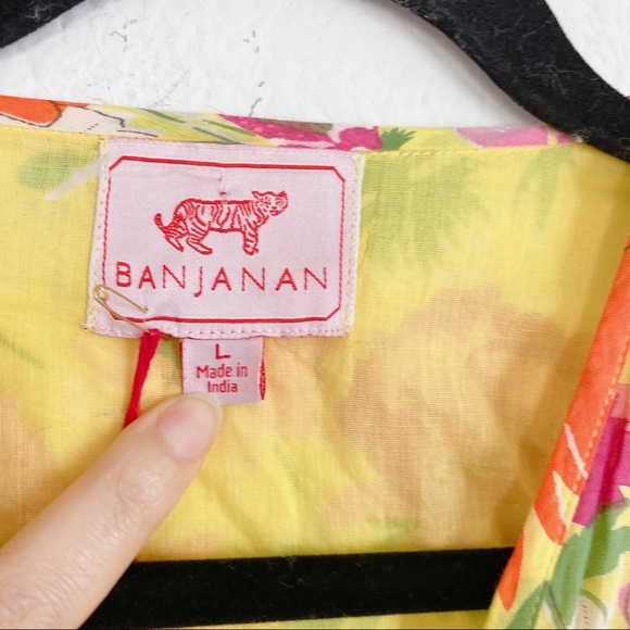 Banjanan Mercy Floral Short Sleeve Midi Wrap Dress - Picture 13 of 13